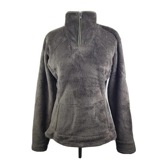 The North Face Jackets & Blazers - The North Face Fleece Jacket 1/4 Zip Pullover Womens Medium Brown Fuzzy Soft